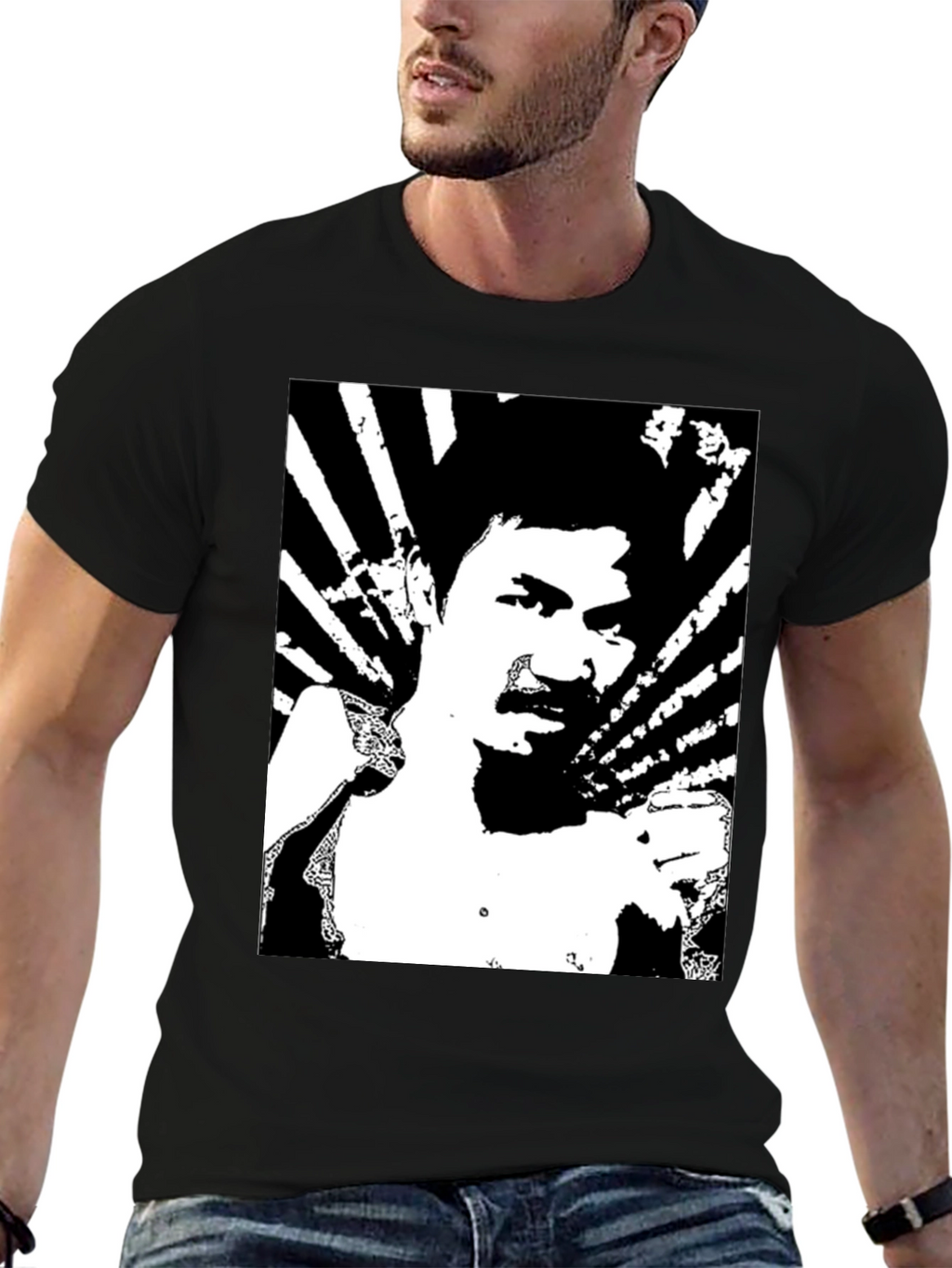 Black Pacquiao Graphic Tee