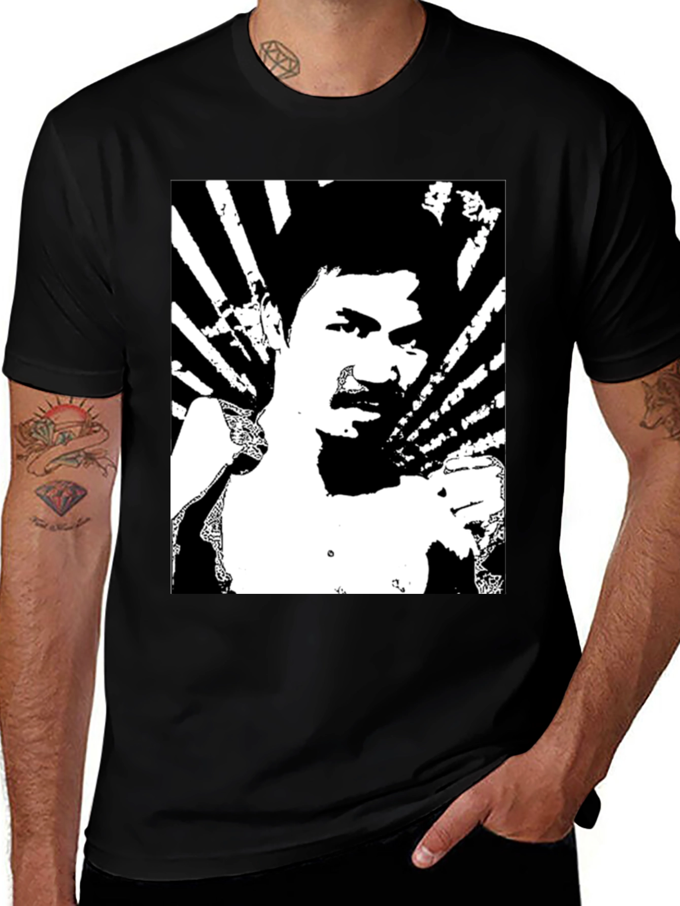 Black Pacquiao Graphic Tee
