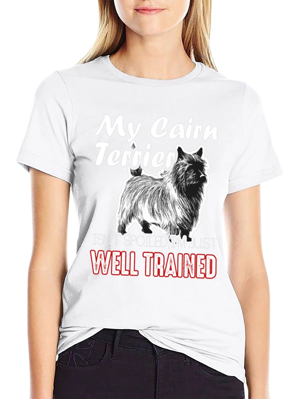 My Cairn Terrier Well Trained Black T-Shirt