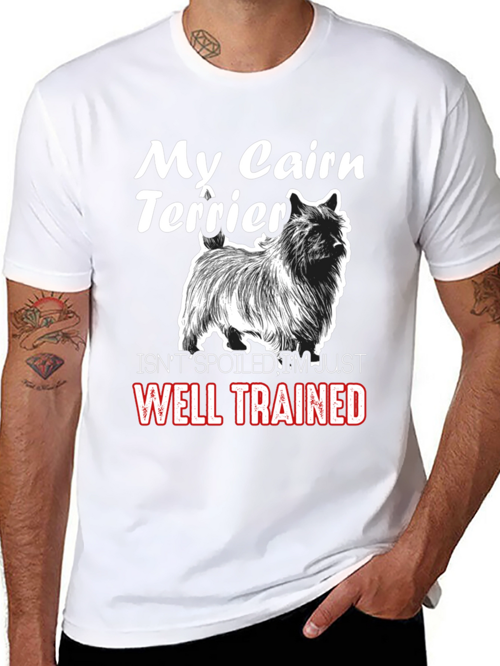 My Cairn Terrier Well Trained Black T-Shirt