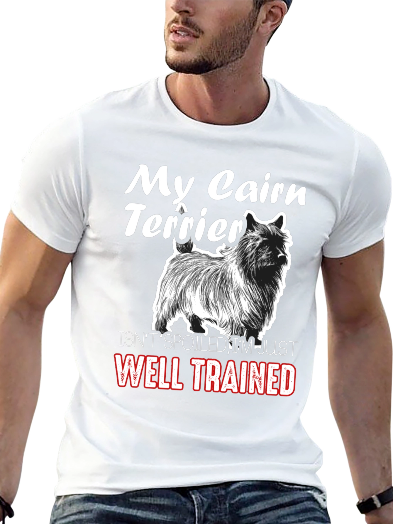 My Cairn Terrier Well Trained Black T-Shirt