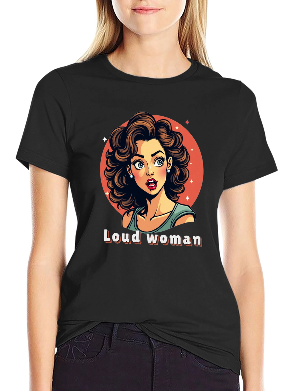 Loud Woman Graphic Tee - Stylish & Fun