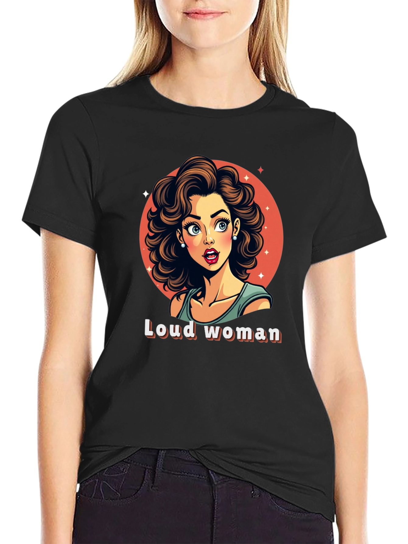 Loud Woman Graphic Tee - Stylish & Fun