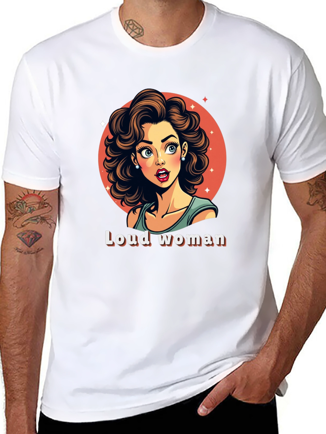 Loud Woman Graphic Tee - Stylish & Fun