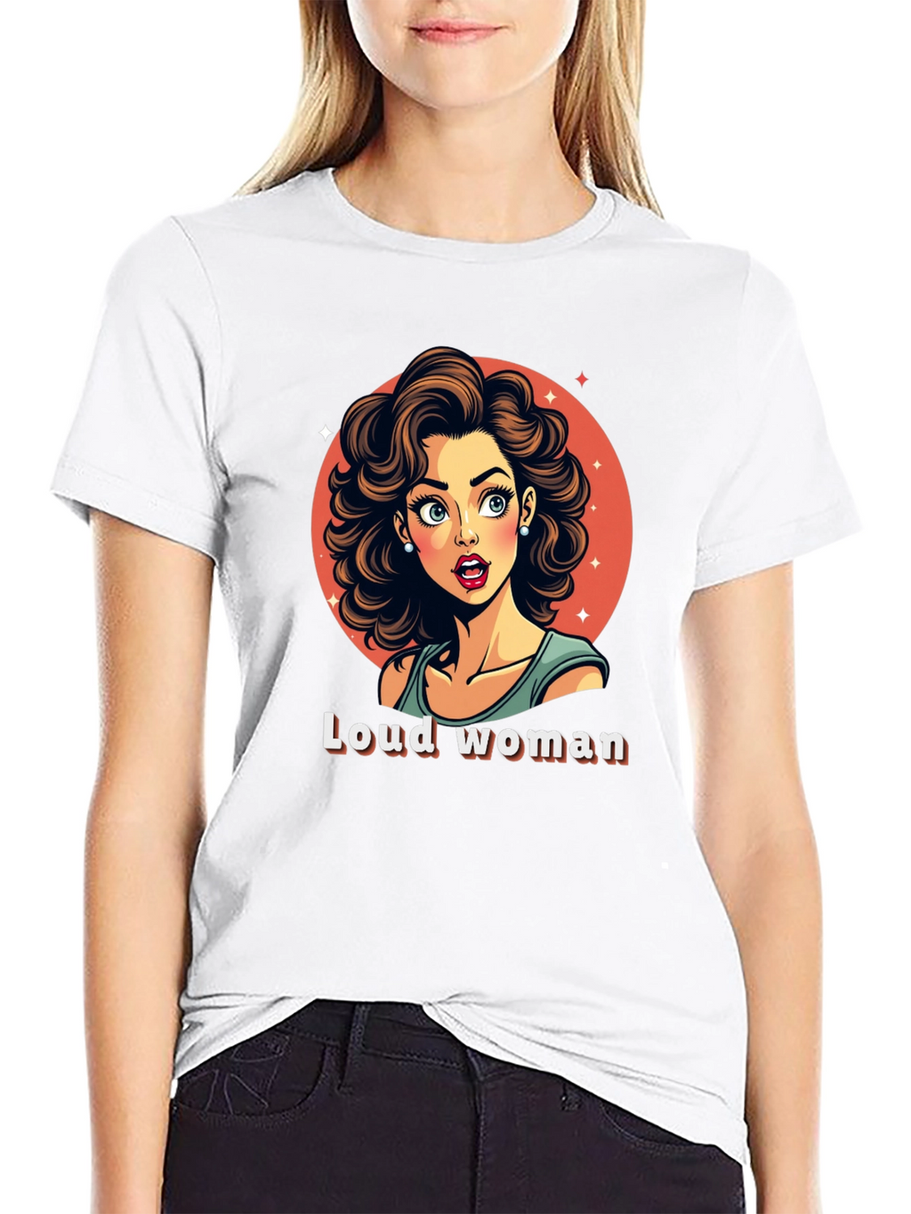 Loud Woman Graphic Tee - Stylish & Fun