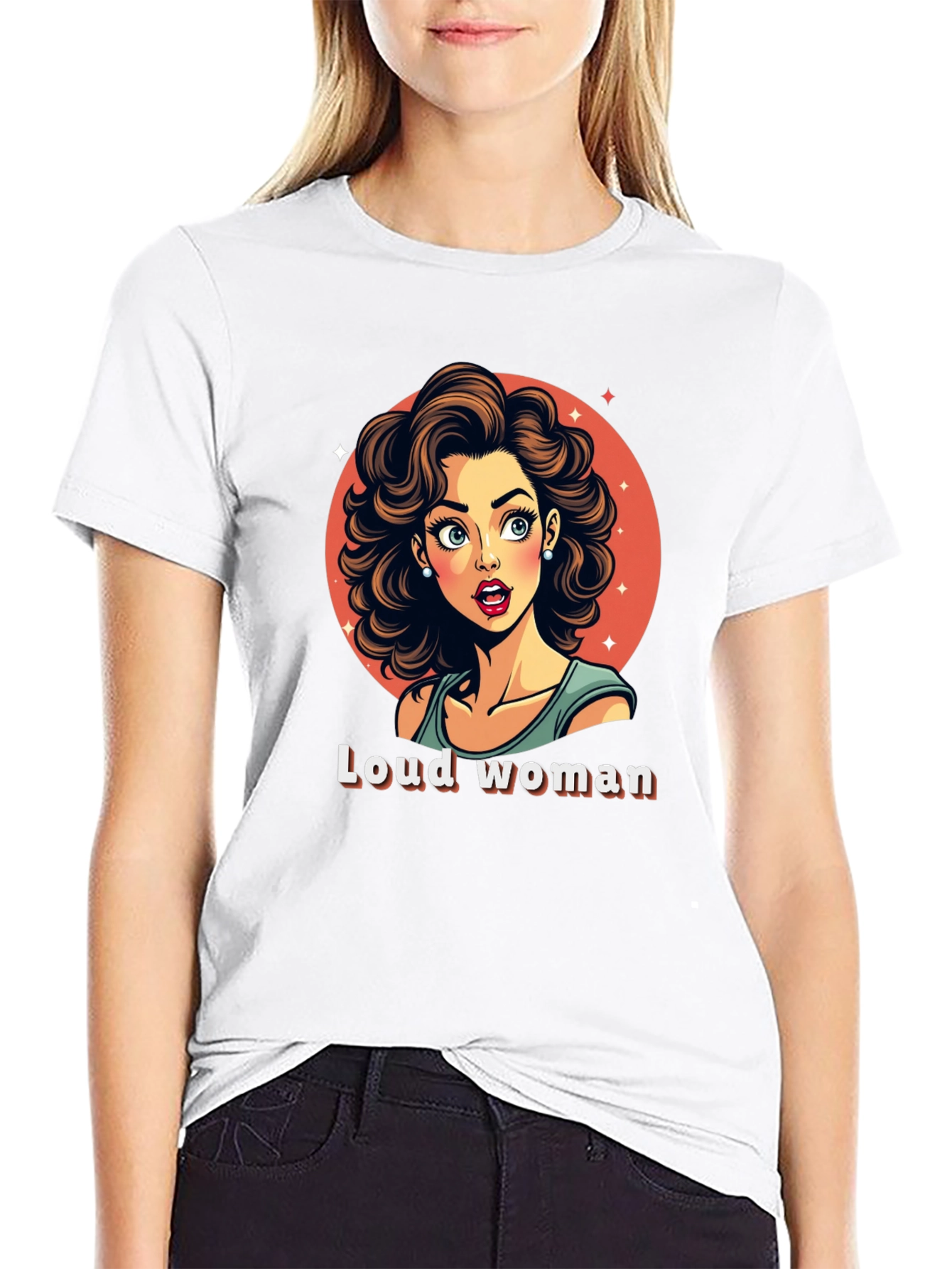 Loud Woman Graphic Tee - Stylish & Fun