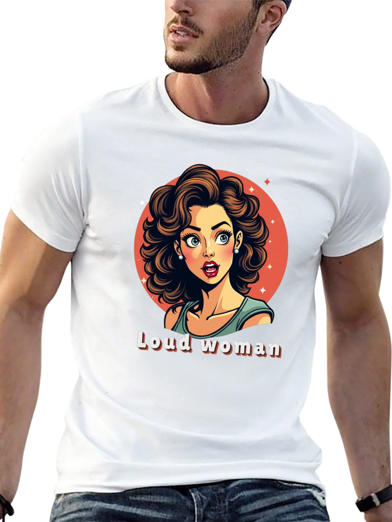 Loud Woman Graphic Tee - Stylish & Fun