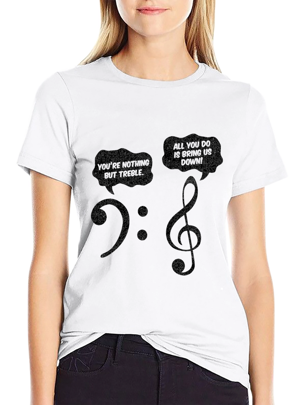Music Pun T-Shirt - Treble Clef Funny Tee