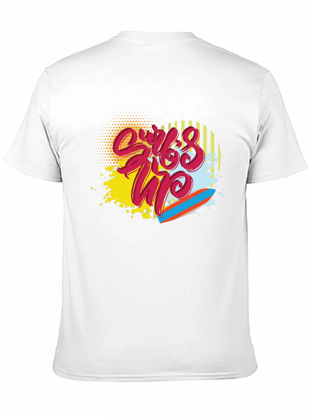 Surfs Up Graphic Tee - Black Cotton Blend