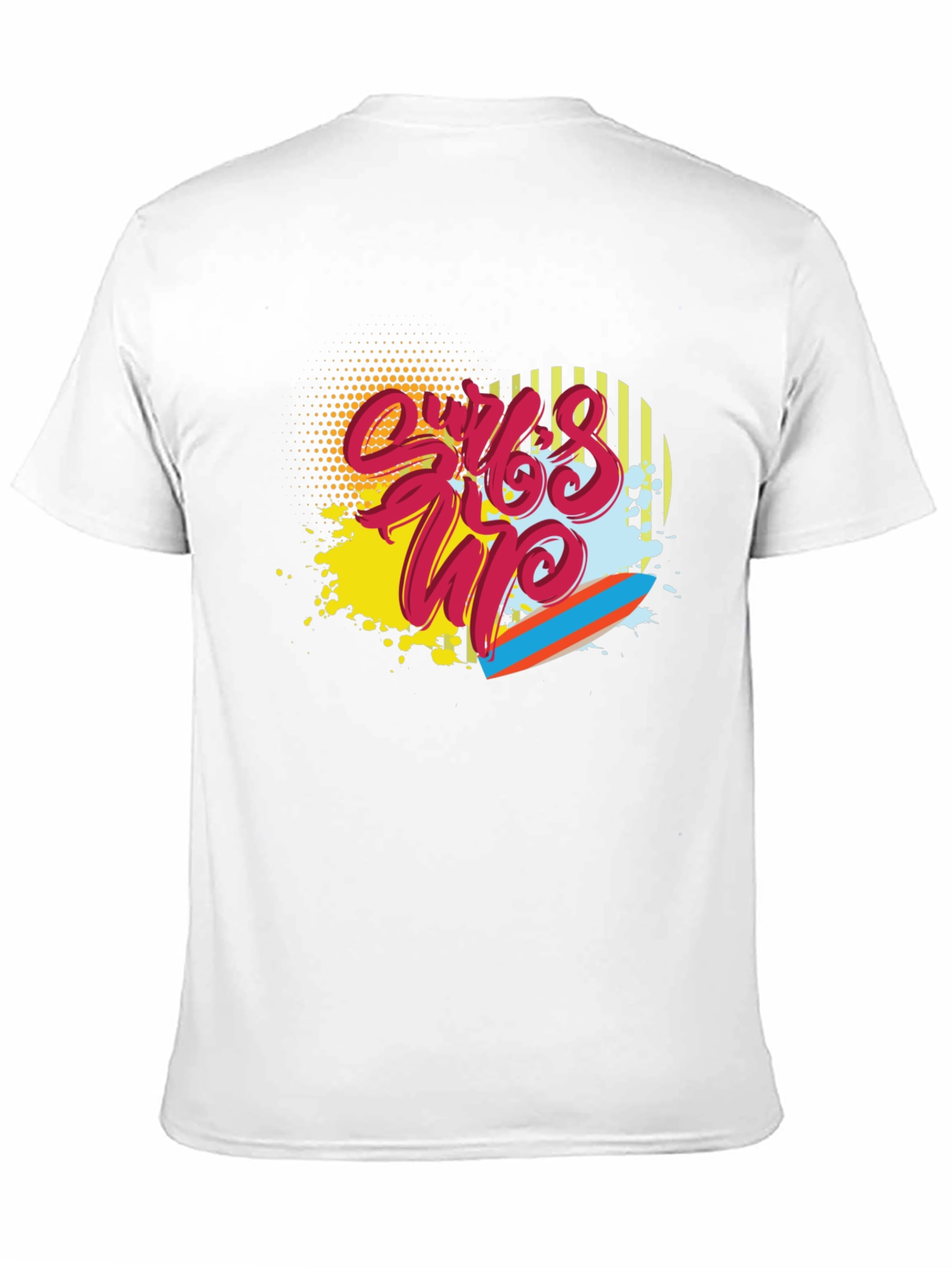 Surfs Up Graphic Tee - Black Cotton Blend