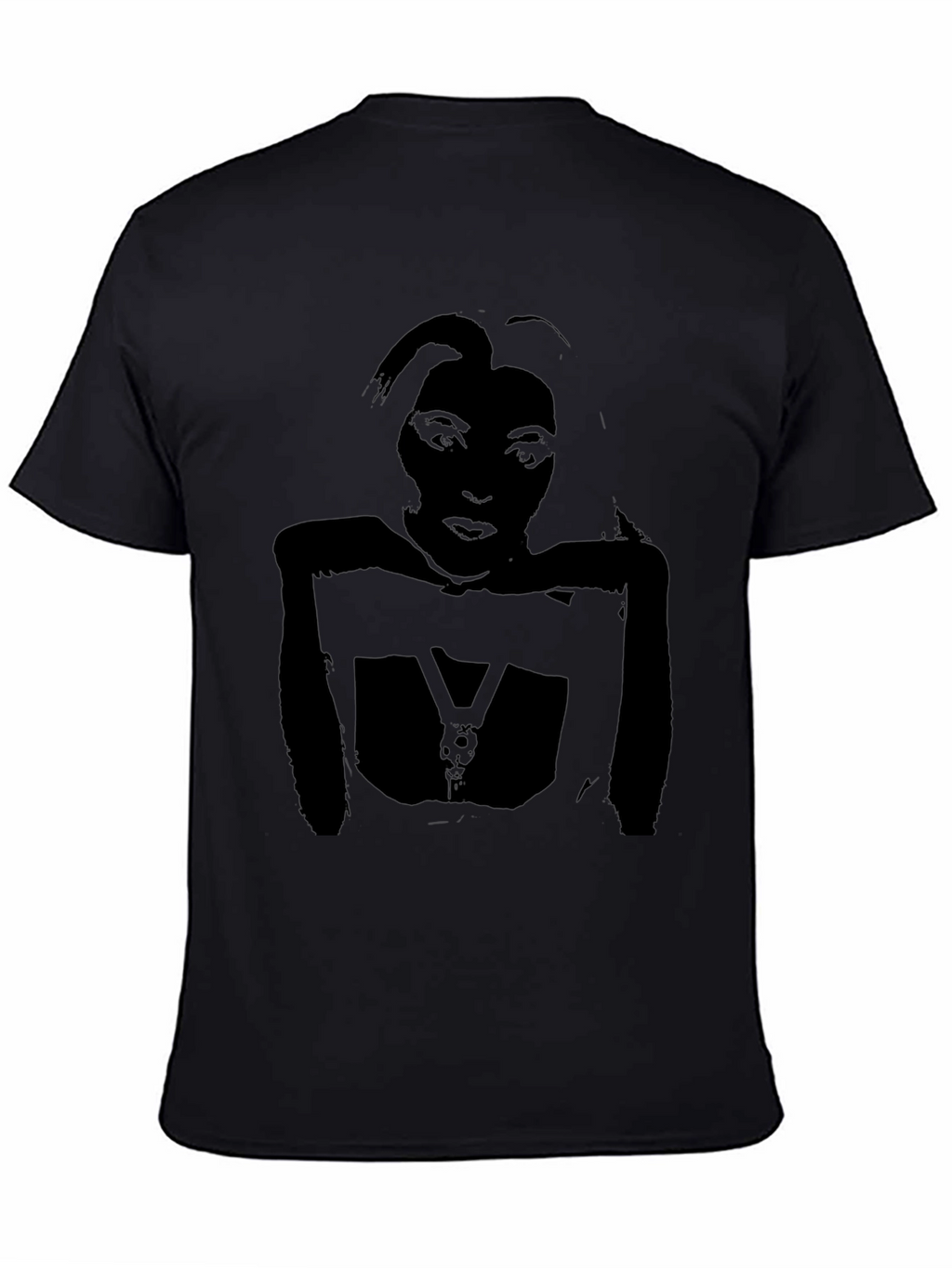 Graphic Tee - Black Silhouette Print