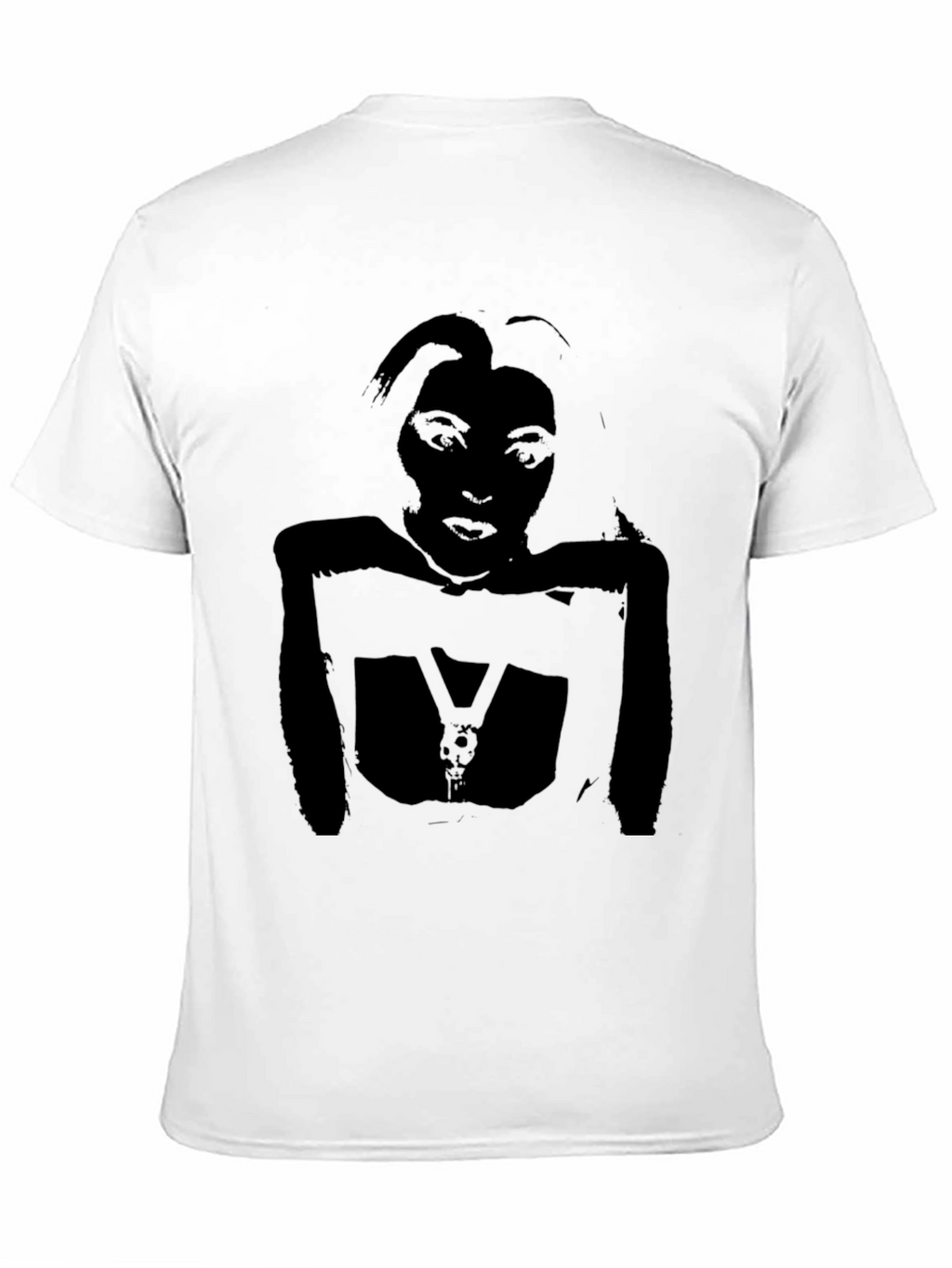 Graphic Tee - Black Silhouette Print