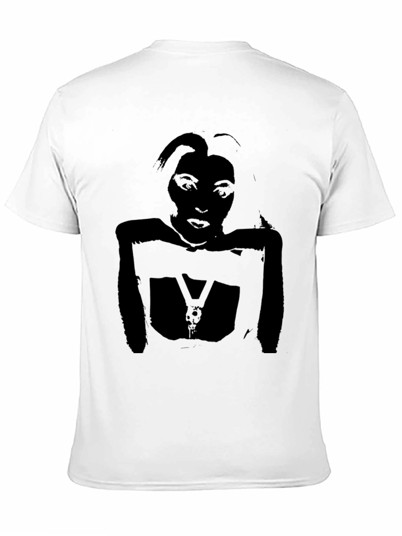 Graphic Tee - Black Silhouette Print