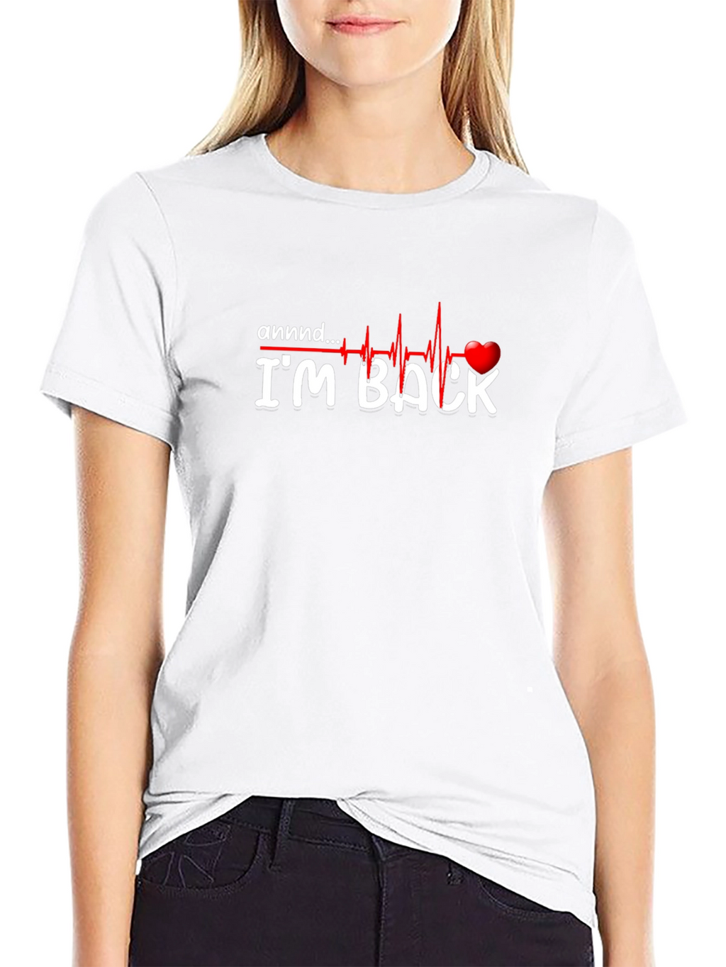 Im Back T-Shirt - Heartbeat Design
