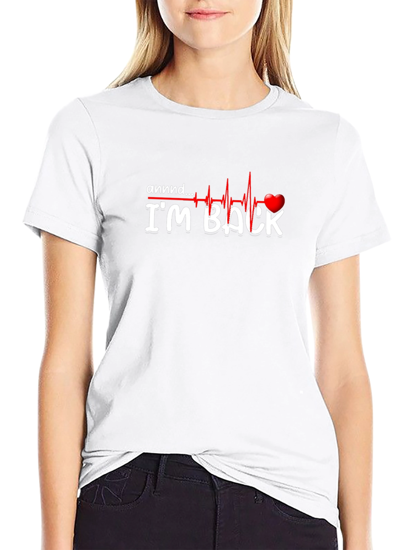 Im Back T-Shirt - Heartbeat Design