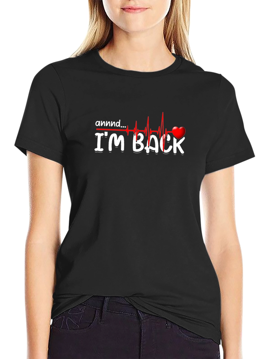 Im Back T-Shirt - Heartbeat Design