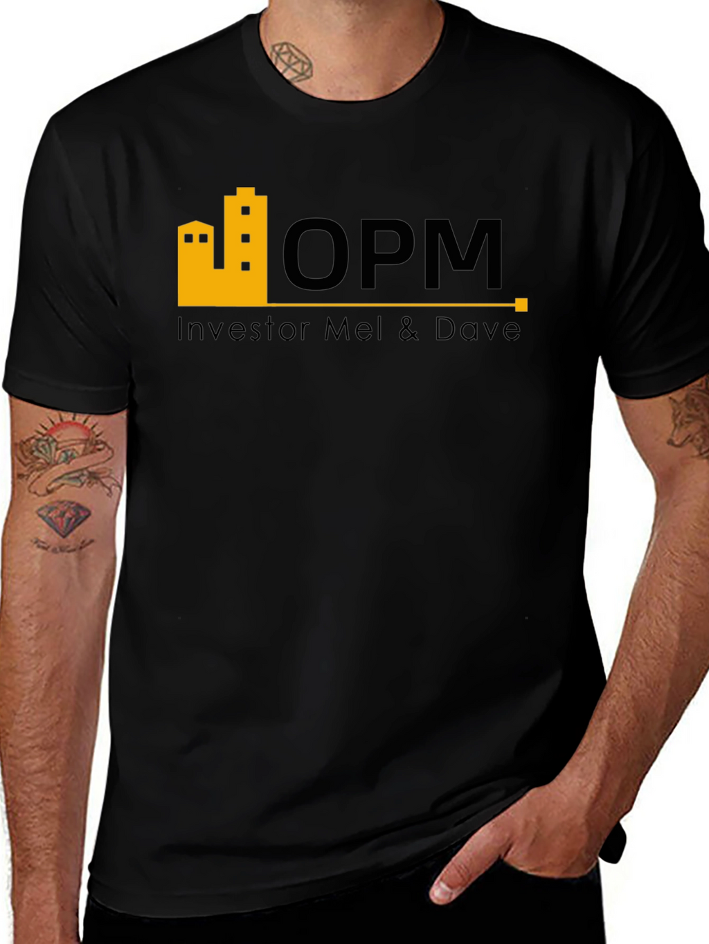 OPM Investor Mel & Dave Black T-Shirt