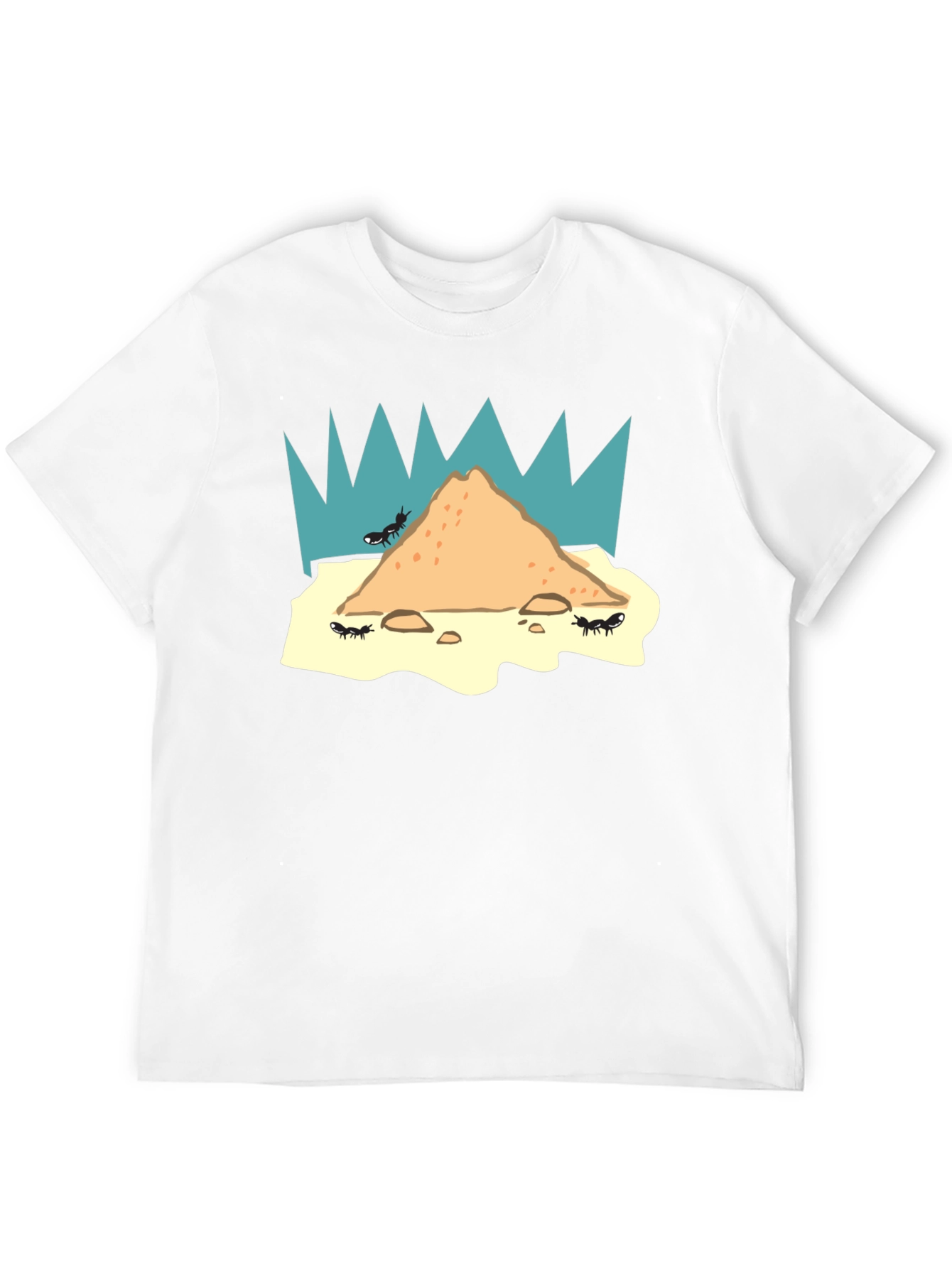 Ant Hill T-Shirt - Black Unique Graphic Tee