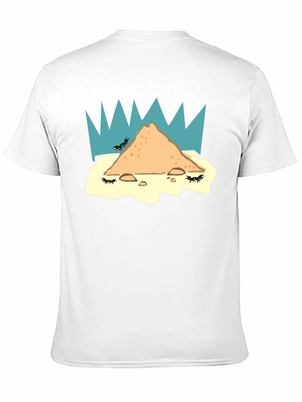 Ant Hill T-Shirt - Black Unique Graphic Tee