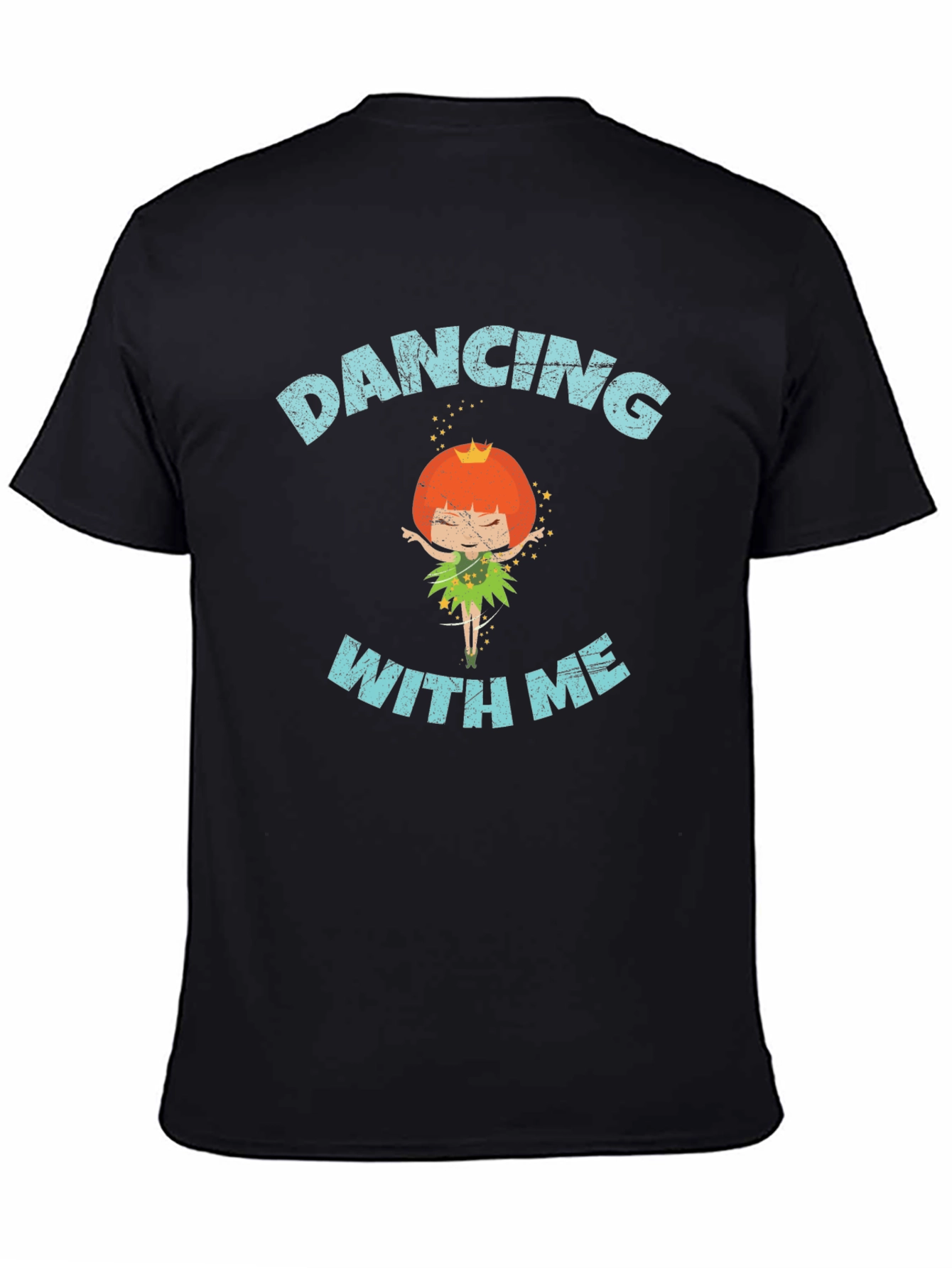 Dancing With Me Black Graphic Tee