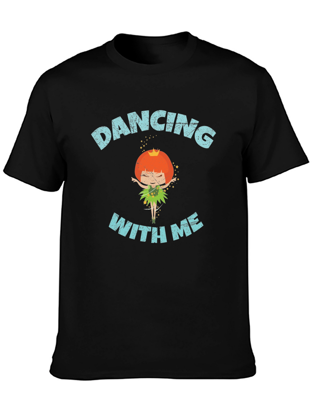 Dancing With Me Black Graphic Tee