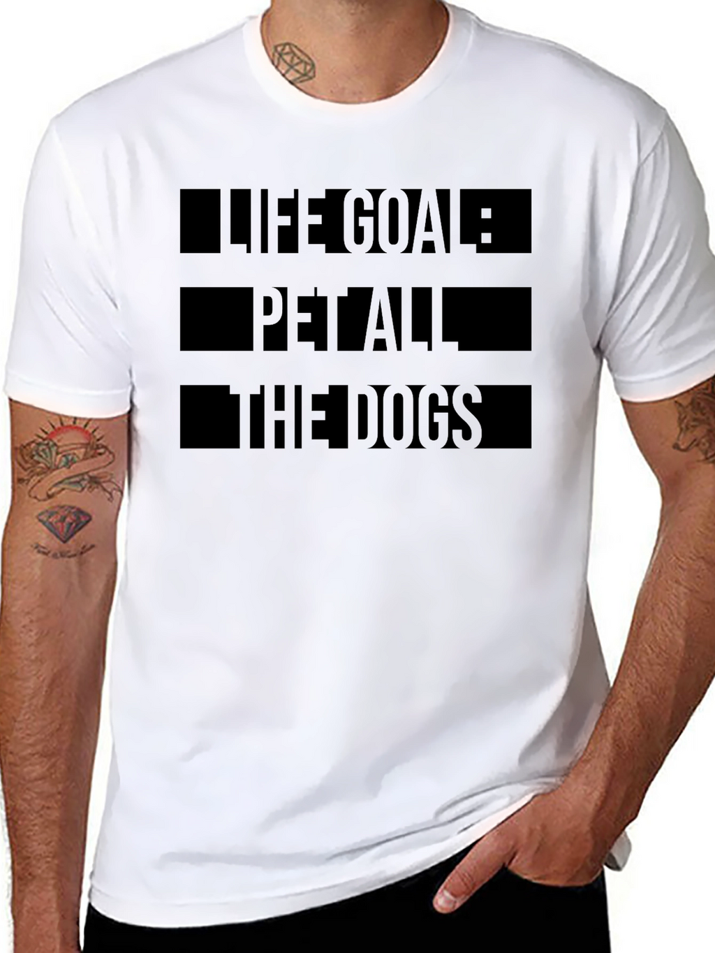 Life Goal: Pet All The Dogs Graphic Tee