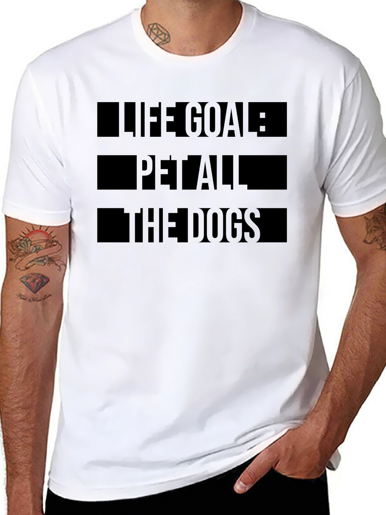 Life Goal: Pet All The Dogs Graphic Tee