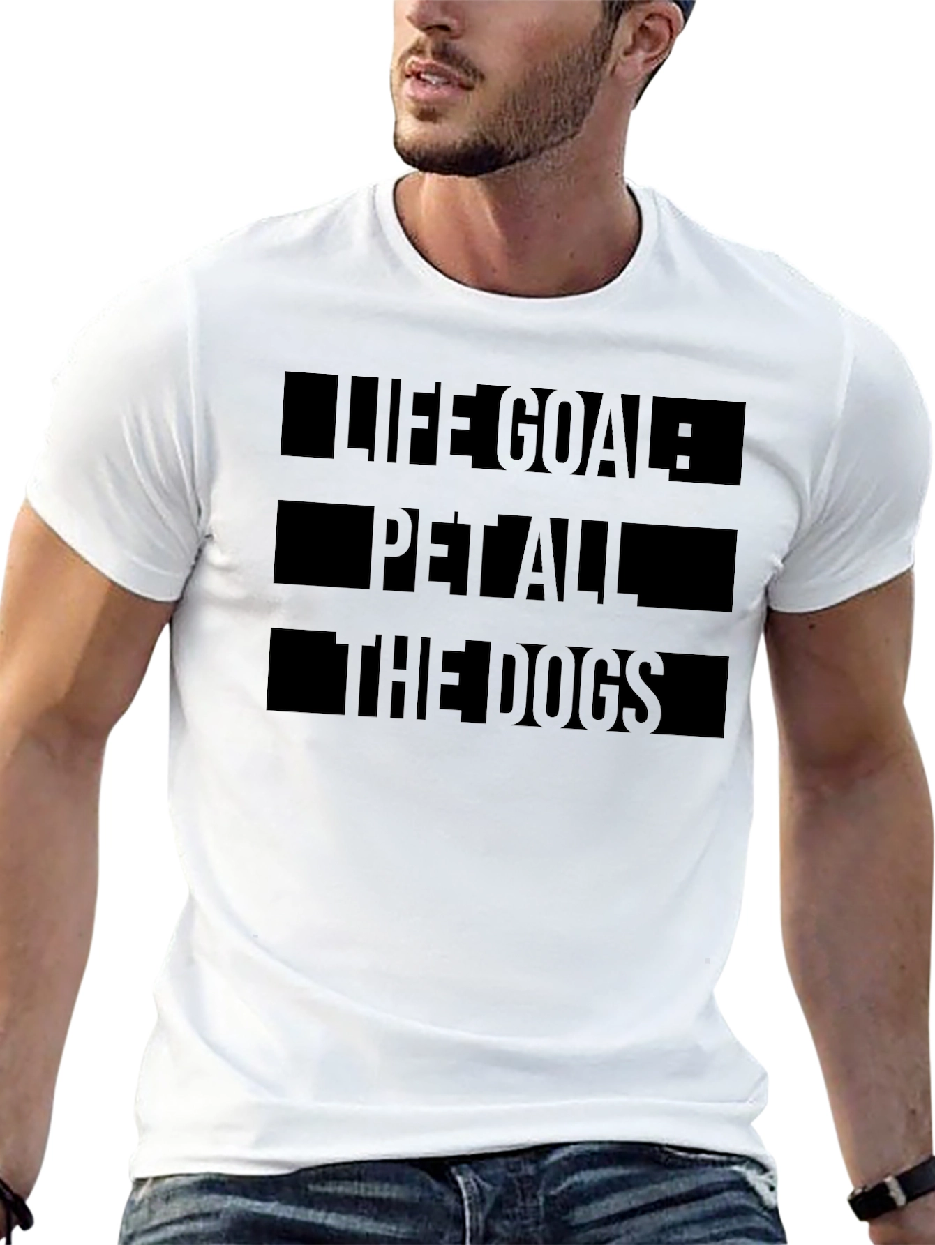 Life Goal: Pet All The Dogs Graphic Tee