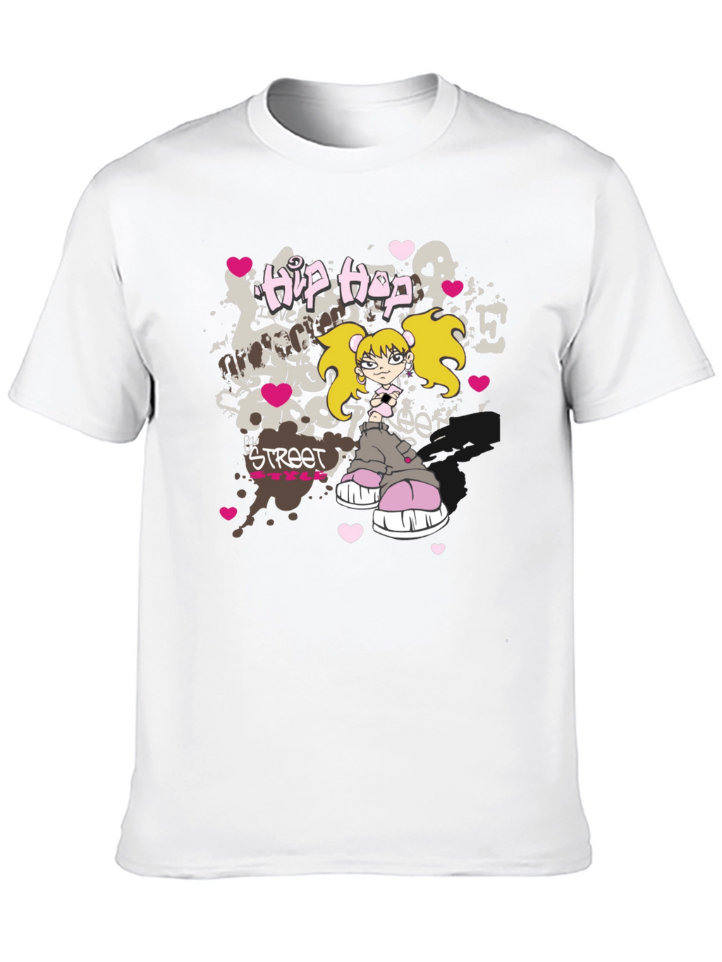 Hip Hop Street Style Black T-Shirt