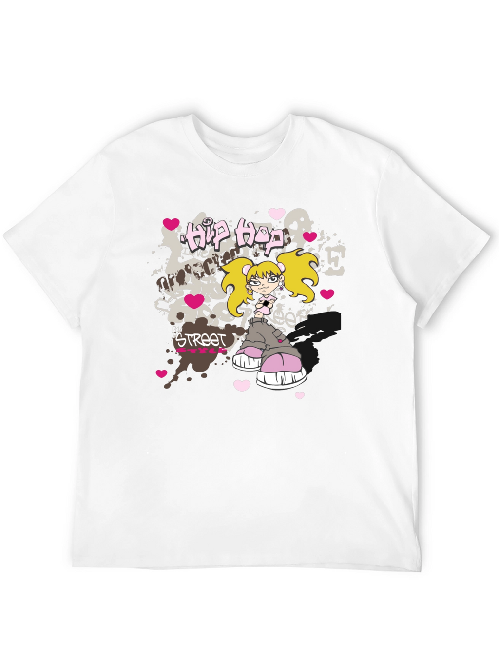 Hip Hop Street Style Black T-Shirt