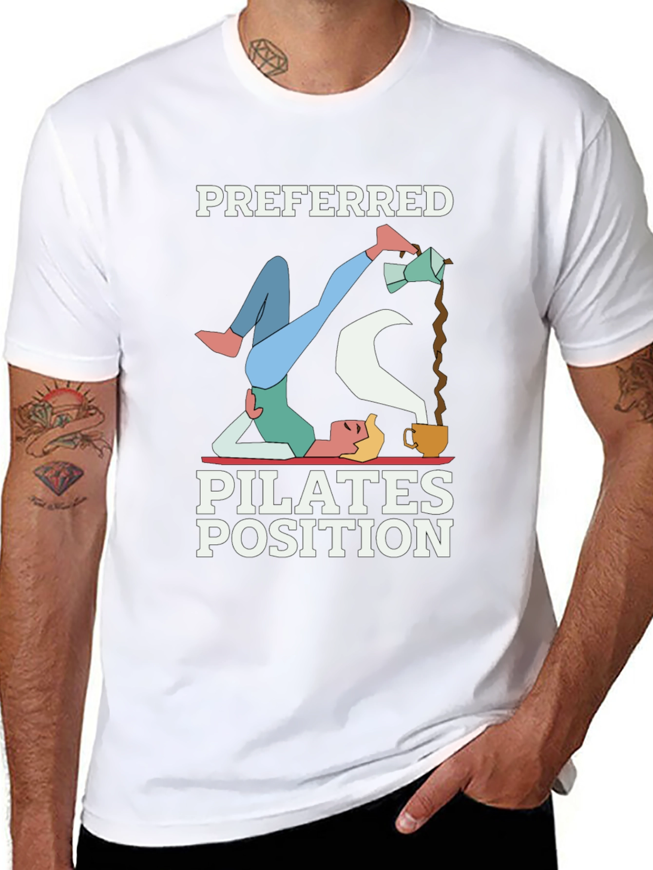 Preferred Pilates Position Coffee Lover T-Shirt