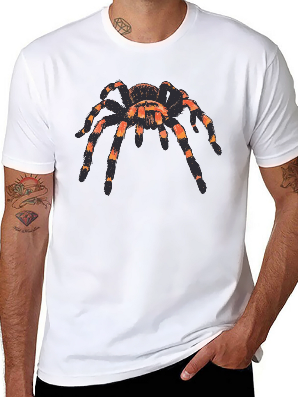 Tarantula Graphic T-Shirt - Black Short Sleeve