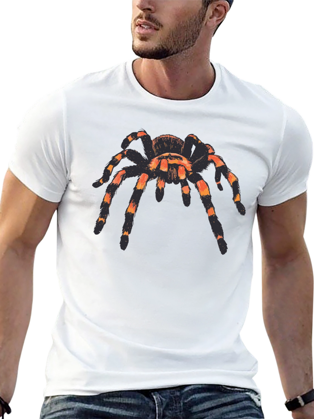 Tarantula Graphic T-Shirt - Black Short Sleeve