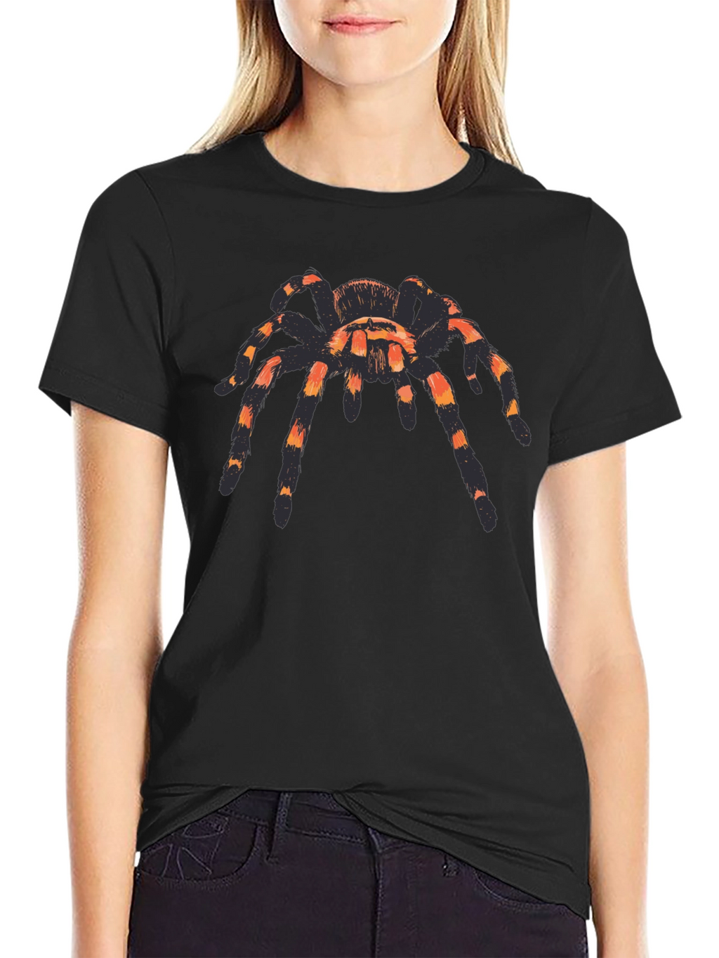 Tarantula Graphic T-Shirt - Black Short Sleeve