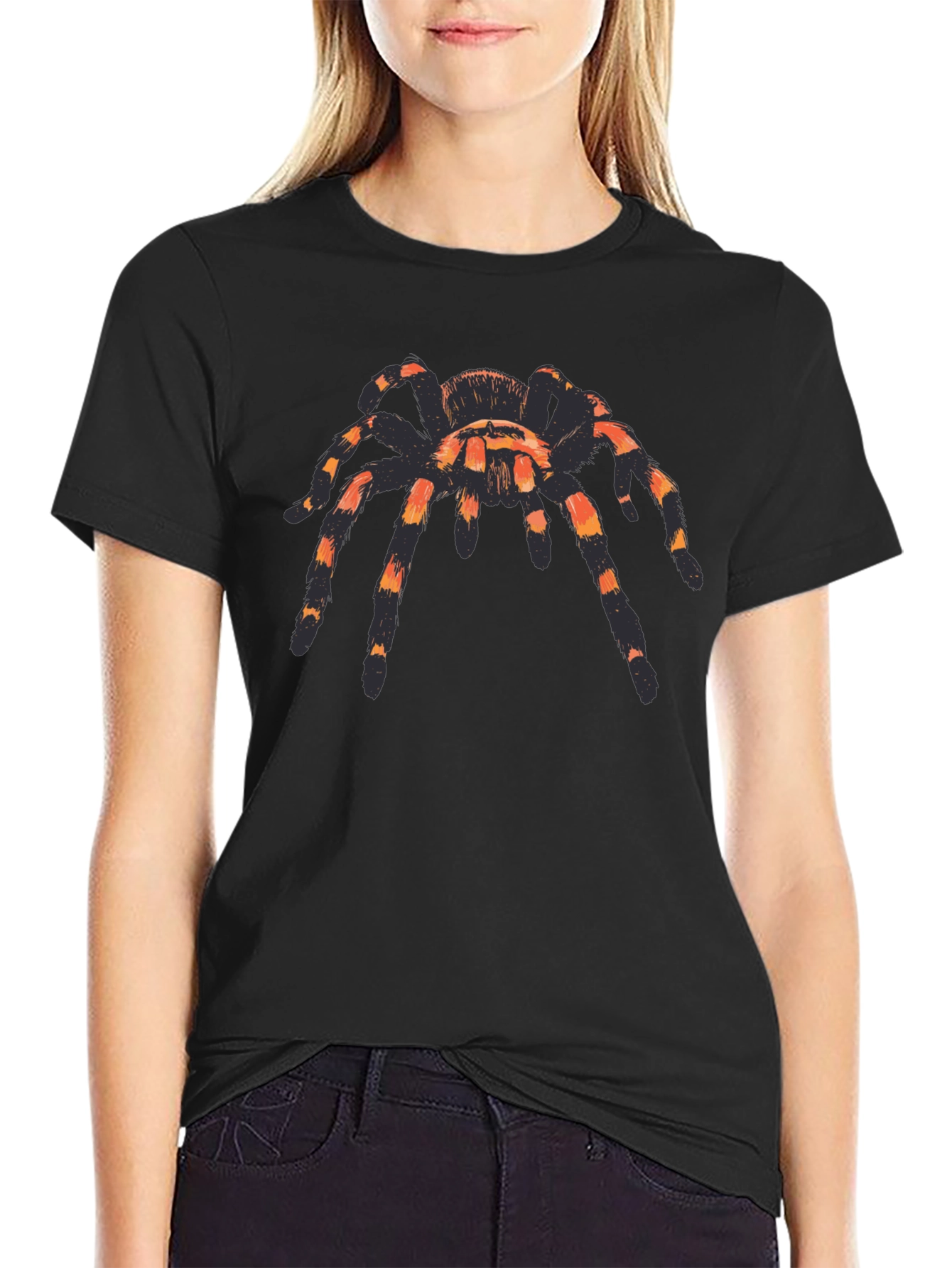 Tarantula Graphic T-Shirt - Black Short Sleeve