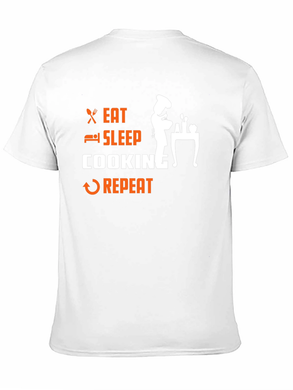 Eat Sleep Cooking Repeat Graphic T-Shirt