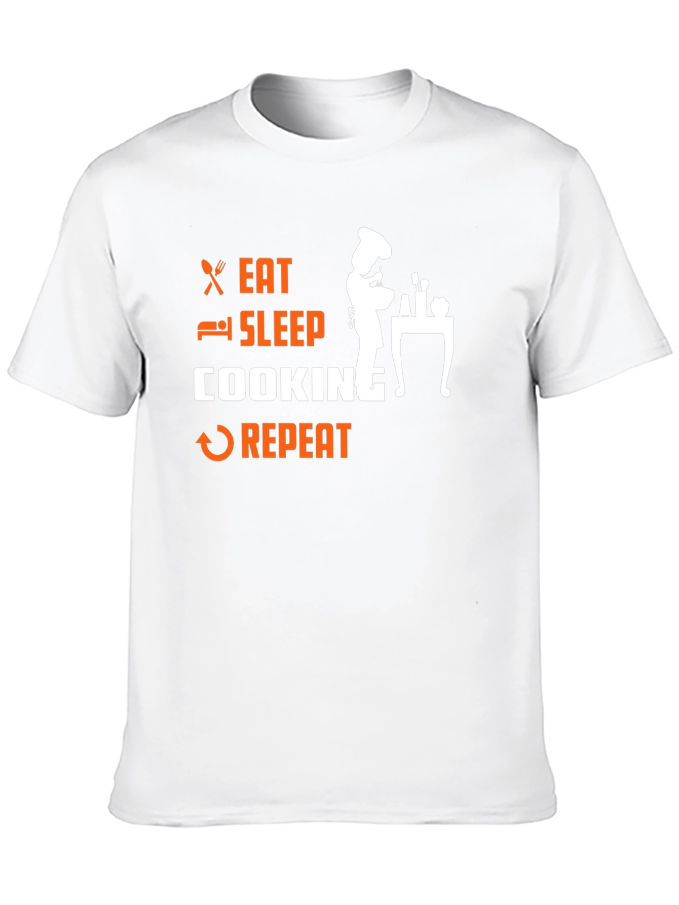 Eat Sleep Cooking Repeat Graphic T-Shirt