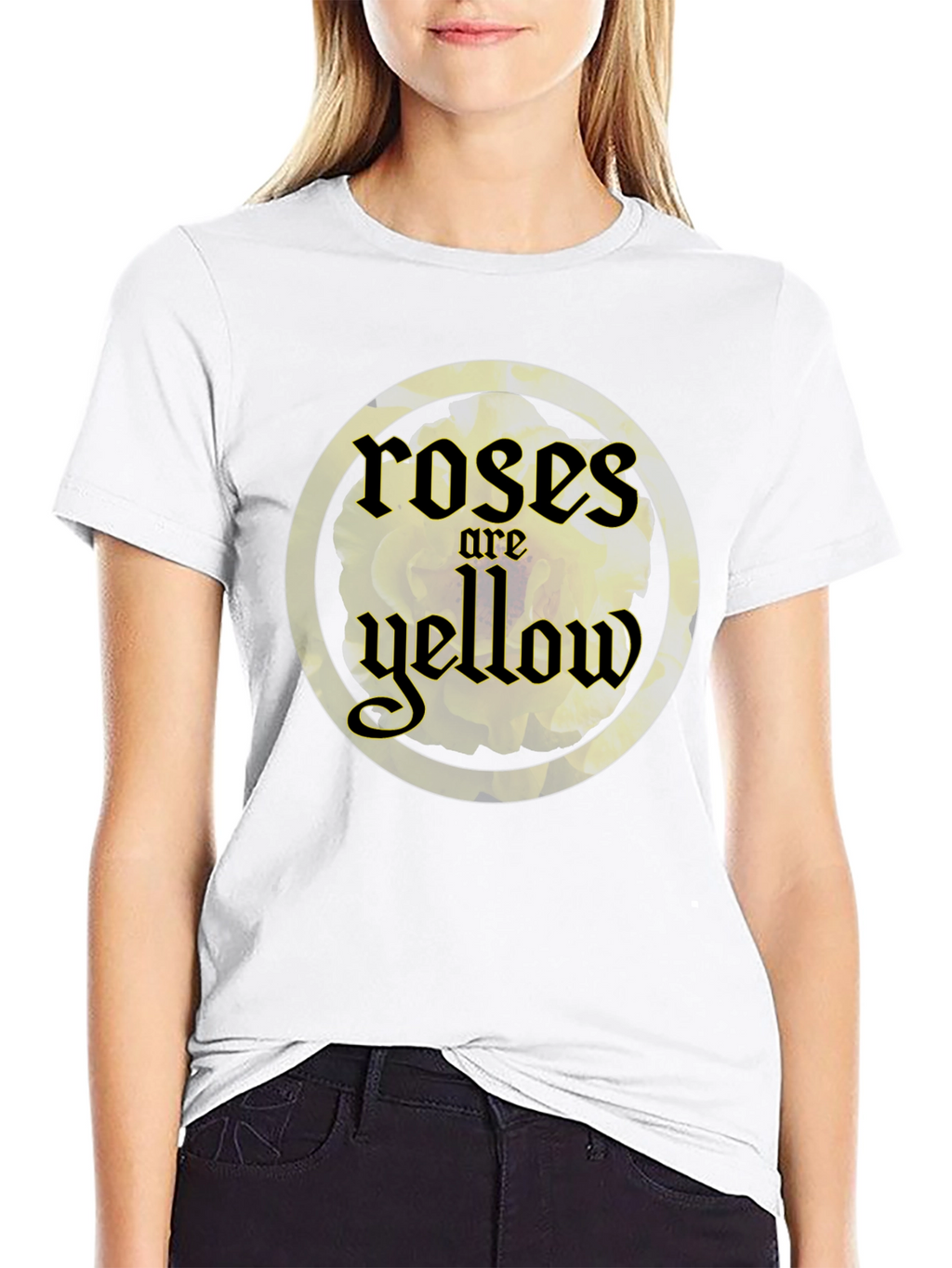 Roses are Yellow Graphic T-Shirt