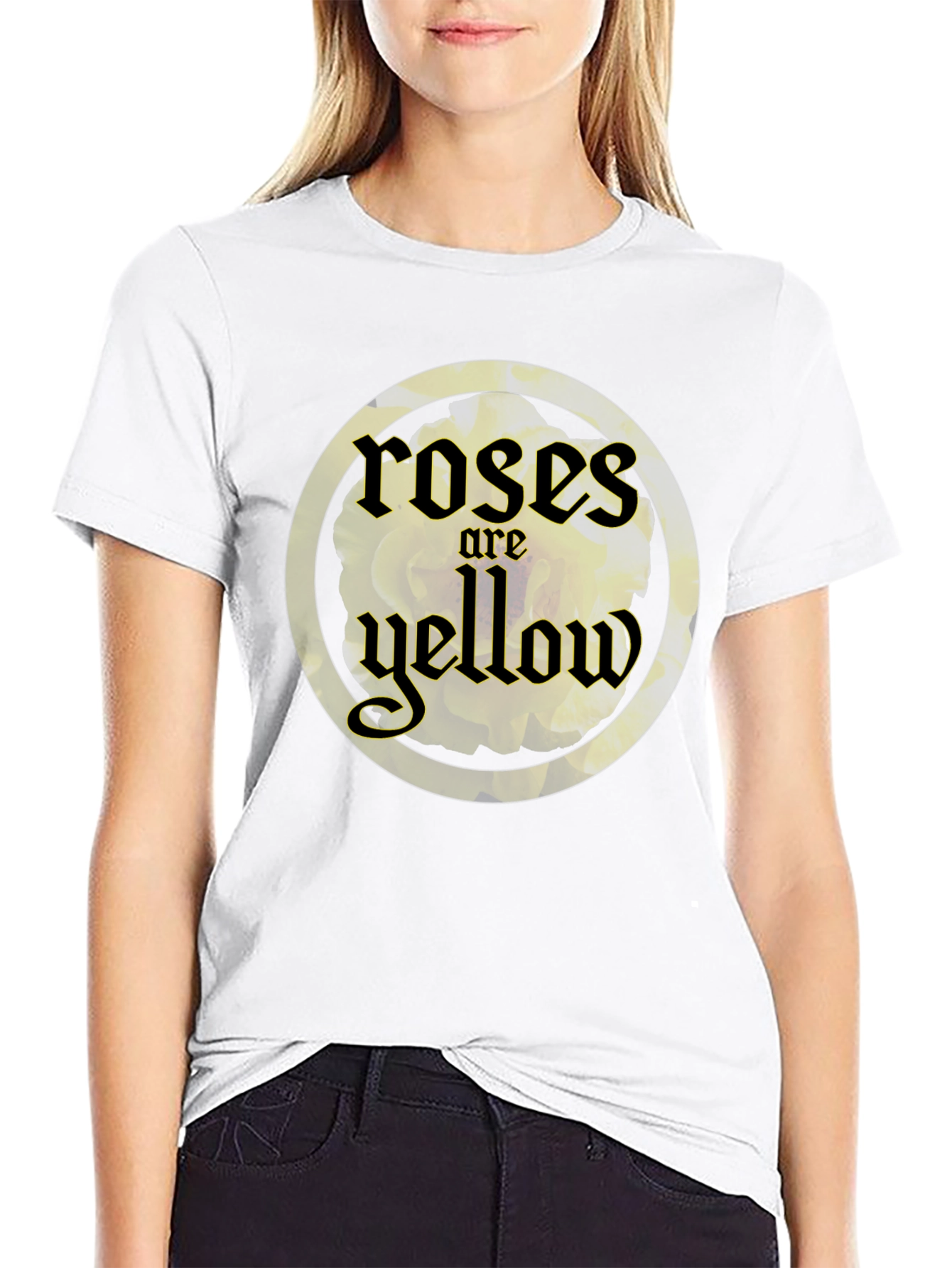 Roses are Yellow Graphic T-Shirt