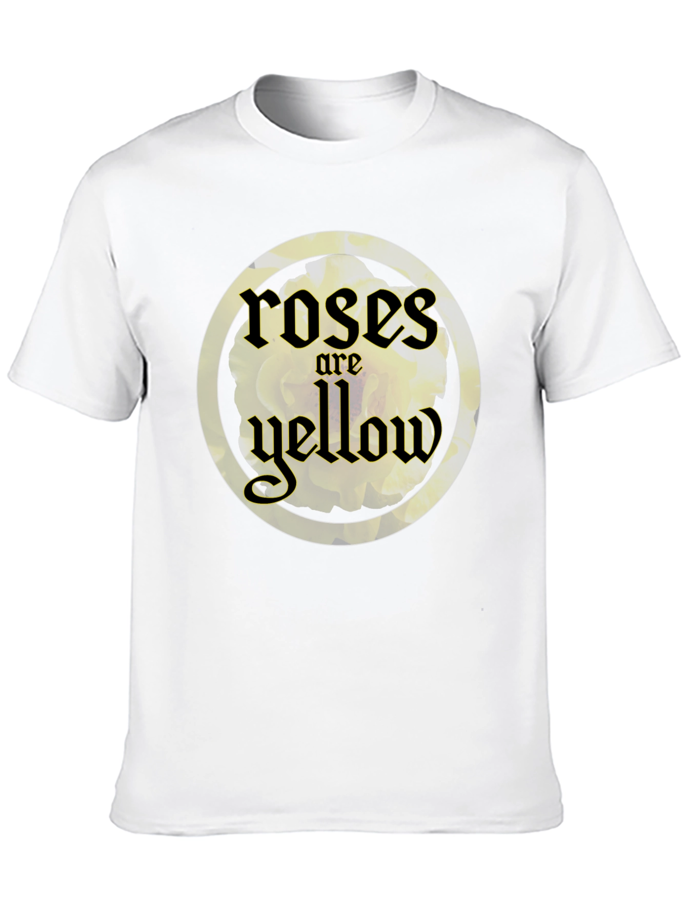 Roses are Yellow Graphic T-Shirt