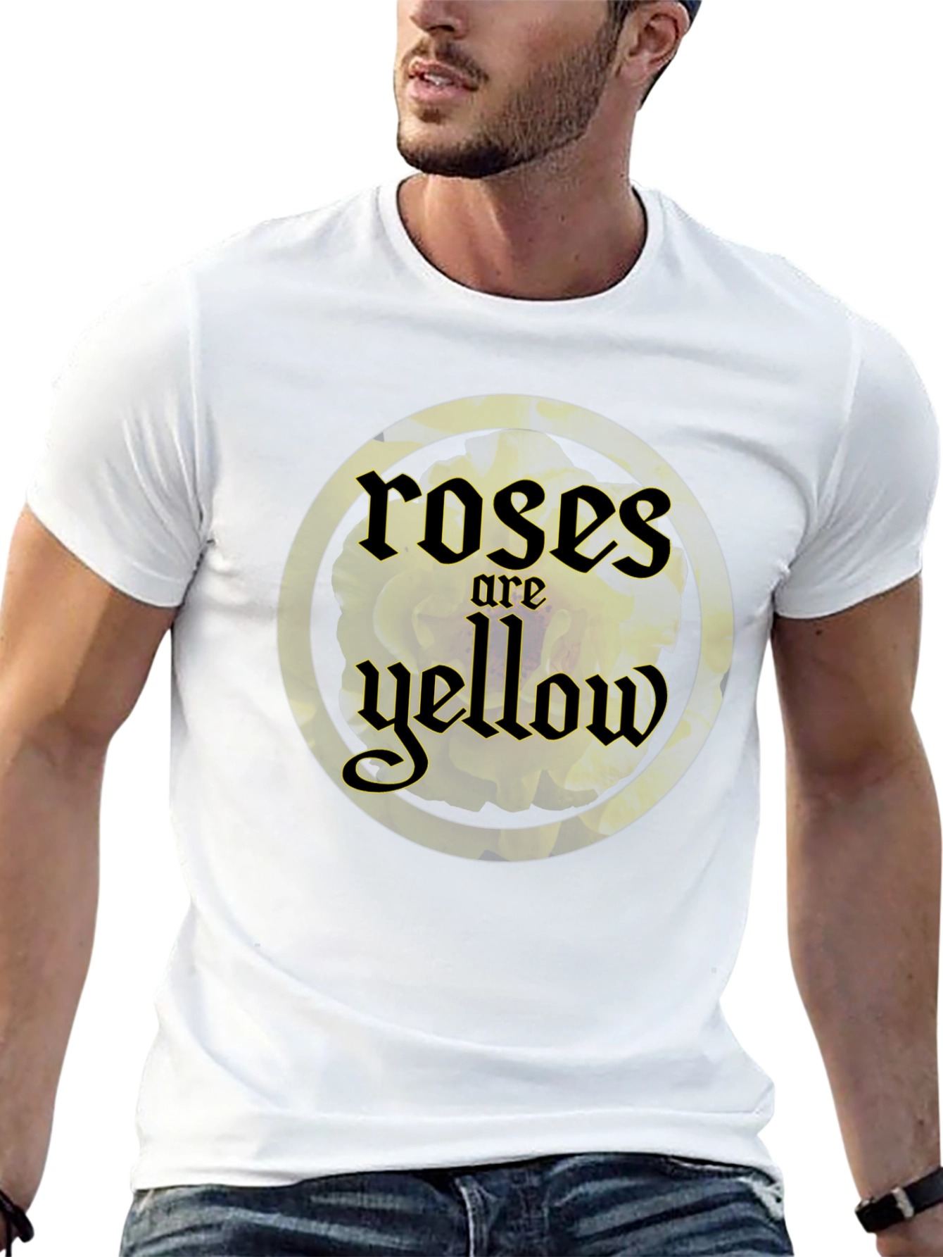 Roses are Yellow Graphic T-Shirt