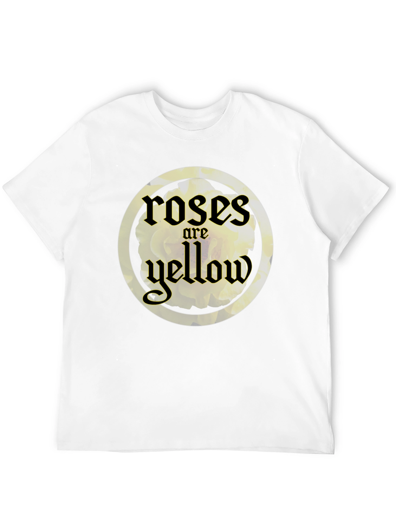 Roses are Yellow Graphic T-Shirt