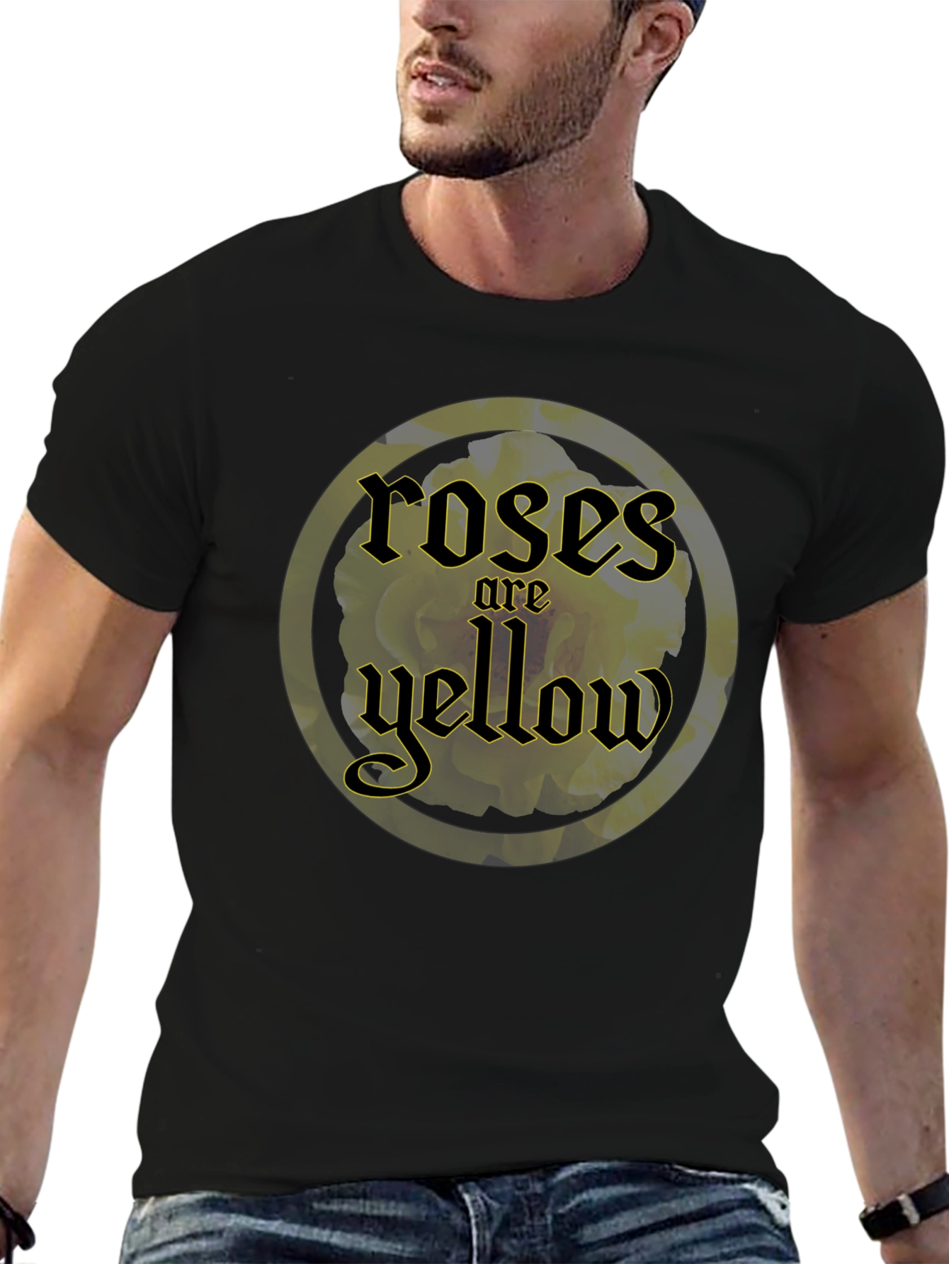 Roses are Yellow Graphic T-Shirt