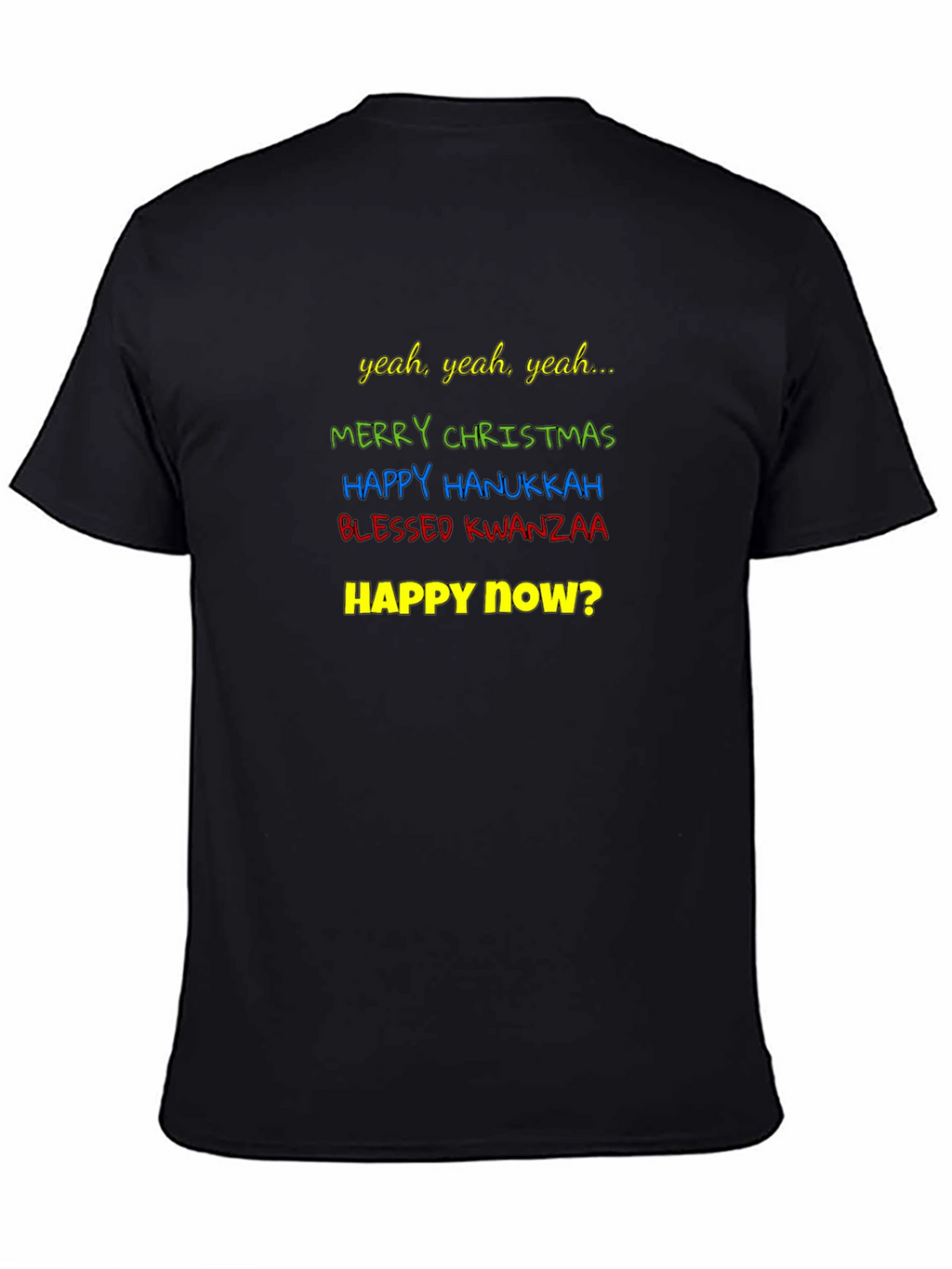 Festive Holiday T-Shirt - Christmas Hanukkah & Kwanzaa