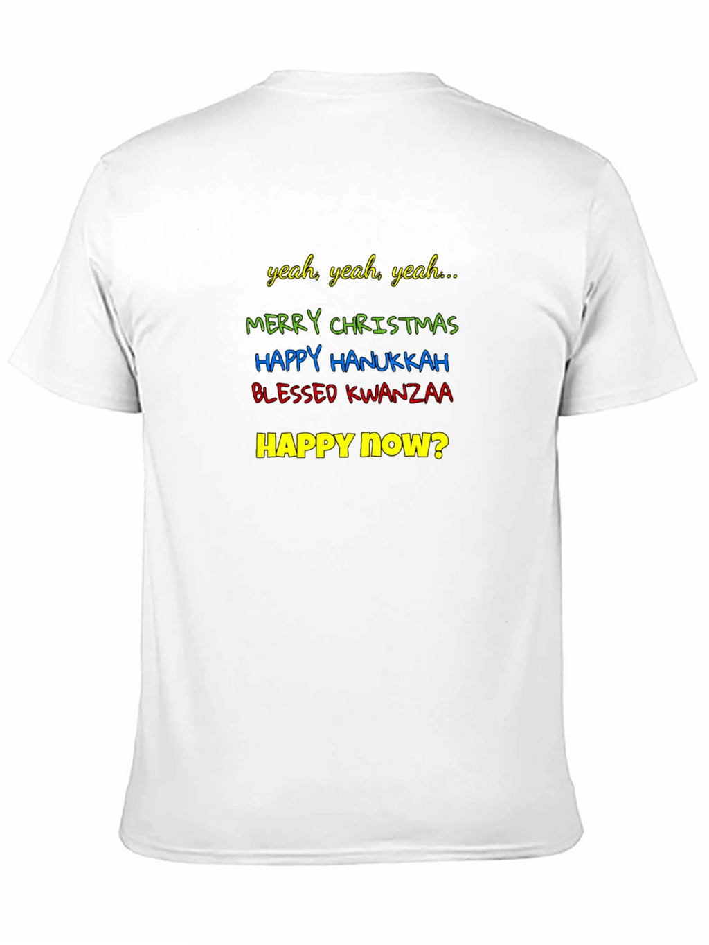 Festive Holiday T-Shirt - Christmas Hanukkah & Kwanzaa