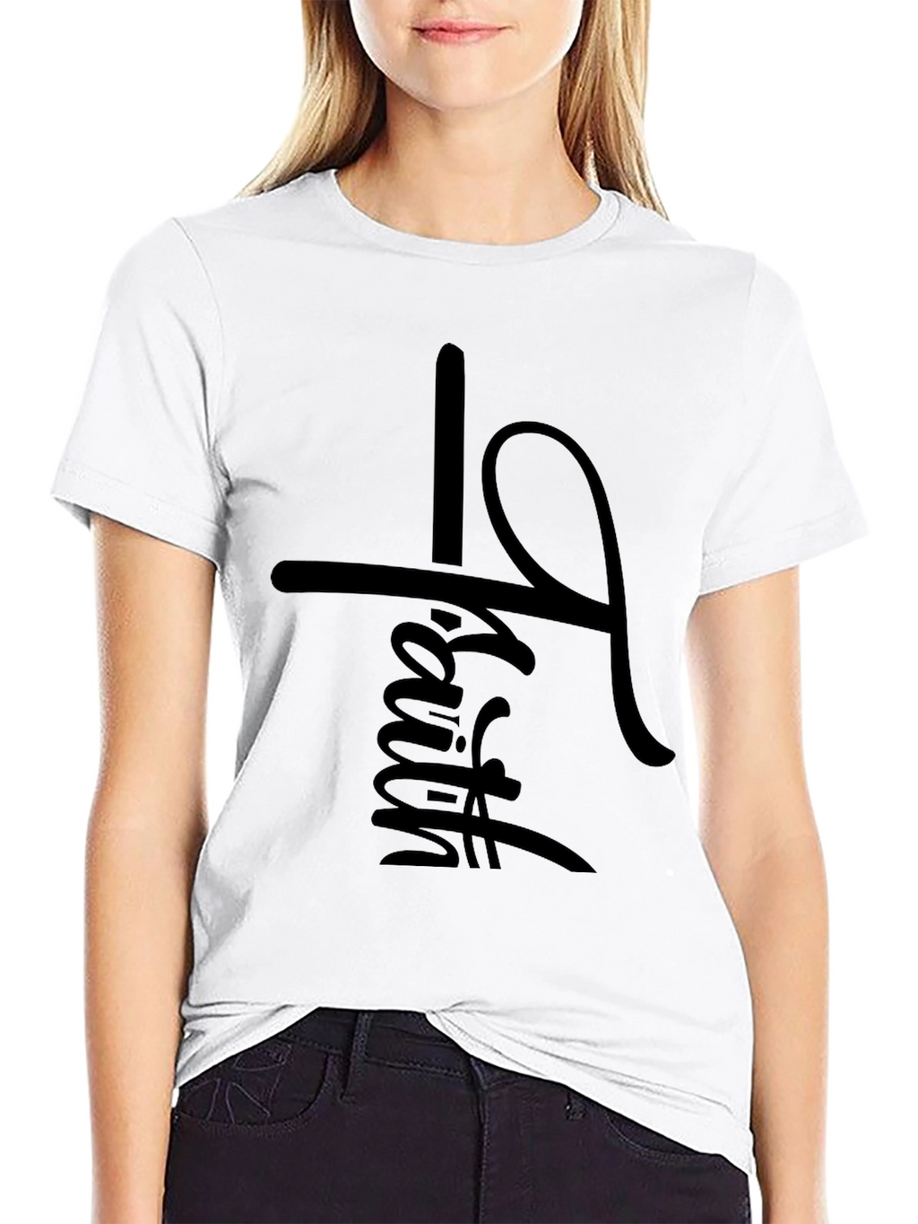 Faith Graphic Print T-Shirt - Stylish Christian Apparel