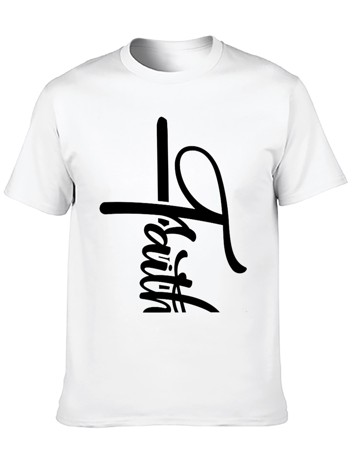Faith Graphic Print T-Shirt - Stylish Christian Apparel