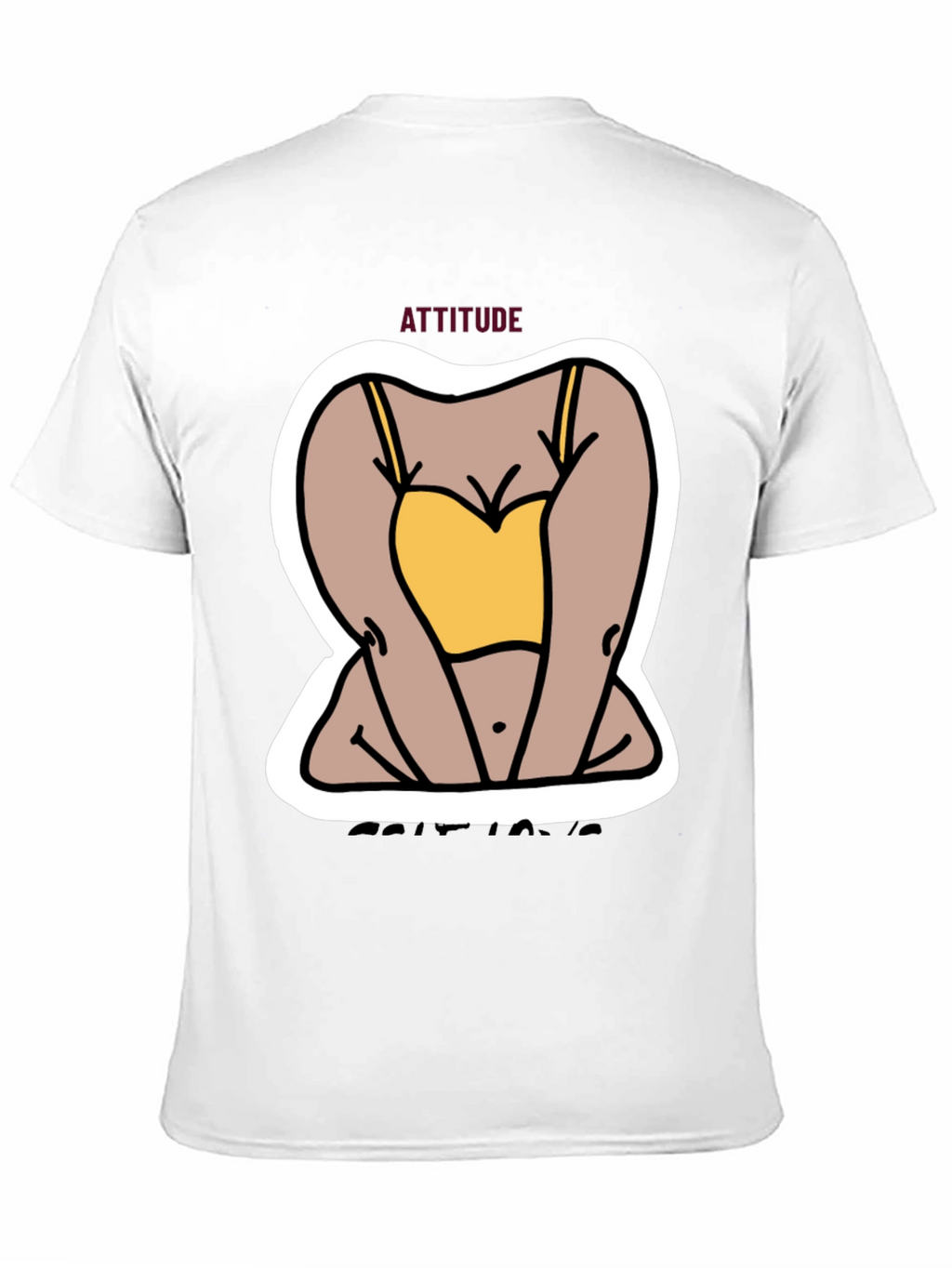 Attitude Graphic Tee - Cartoon Design