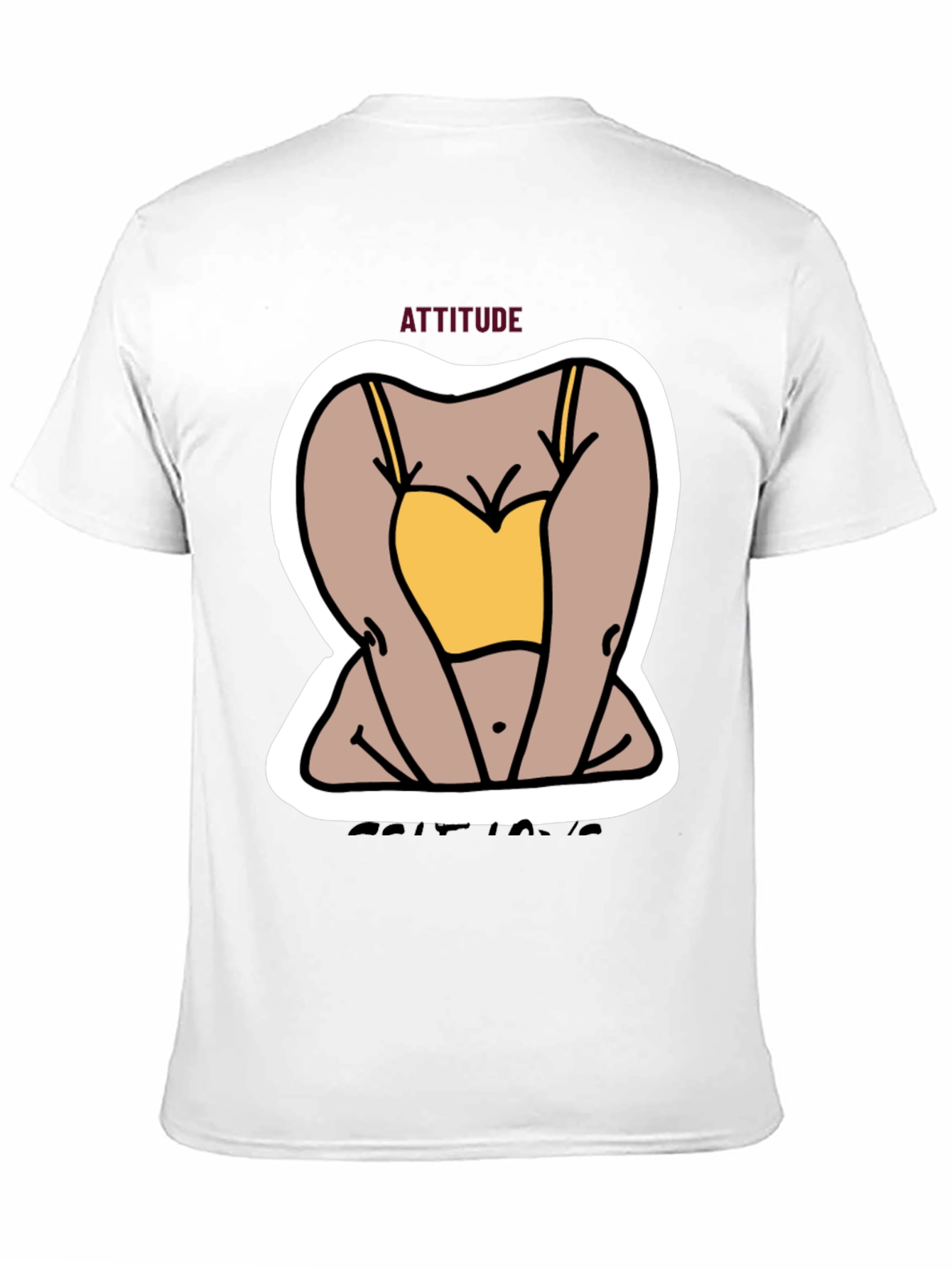 Attitude Graphic Tee - Cartoon Design