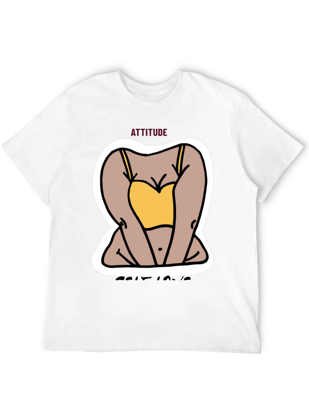 Attitude Graphic Tee - Cartoon Design